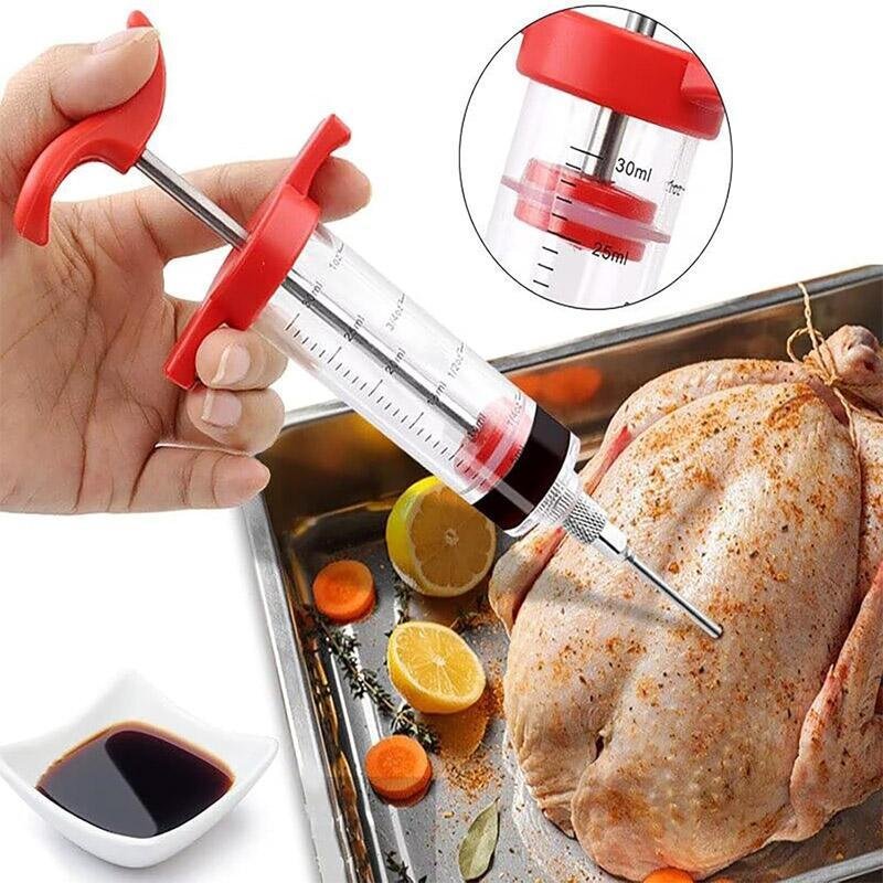 Stylish Red Injection Tool for Chicken & Turkey with 30ml Capacity - Image 6