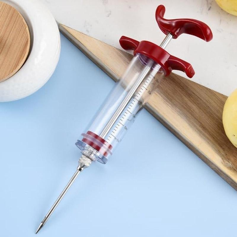 Stylish Red Injection Tool for Chicken & Turkey with 30ml Capacity - Image 3