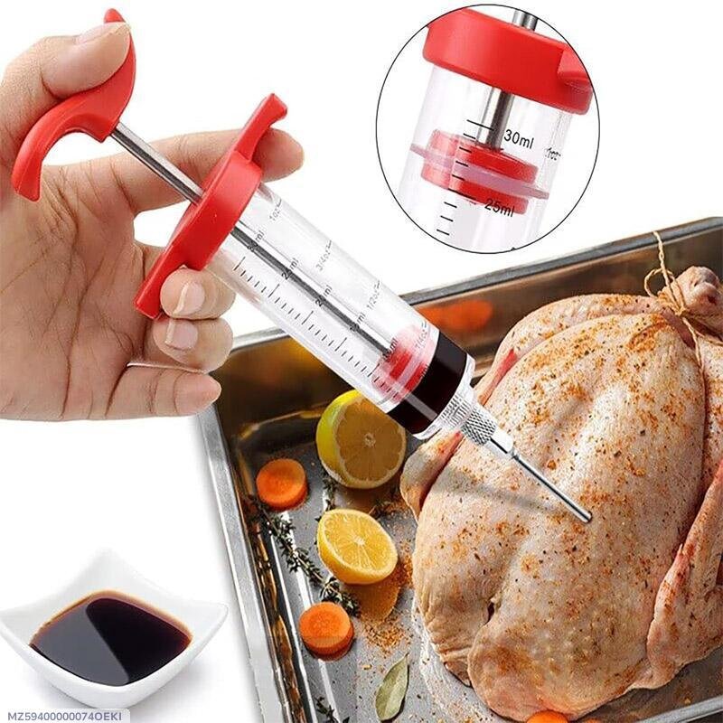 Stylish Red Injection Tool for Chicken & Turkey with 30ml Capacity - Image 5