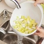 Draining Basket Sink Strainer Bowl