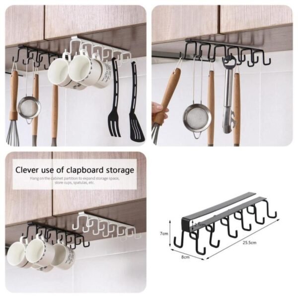 Mug Holder for Shelf Hanging Rack 2 Pc